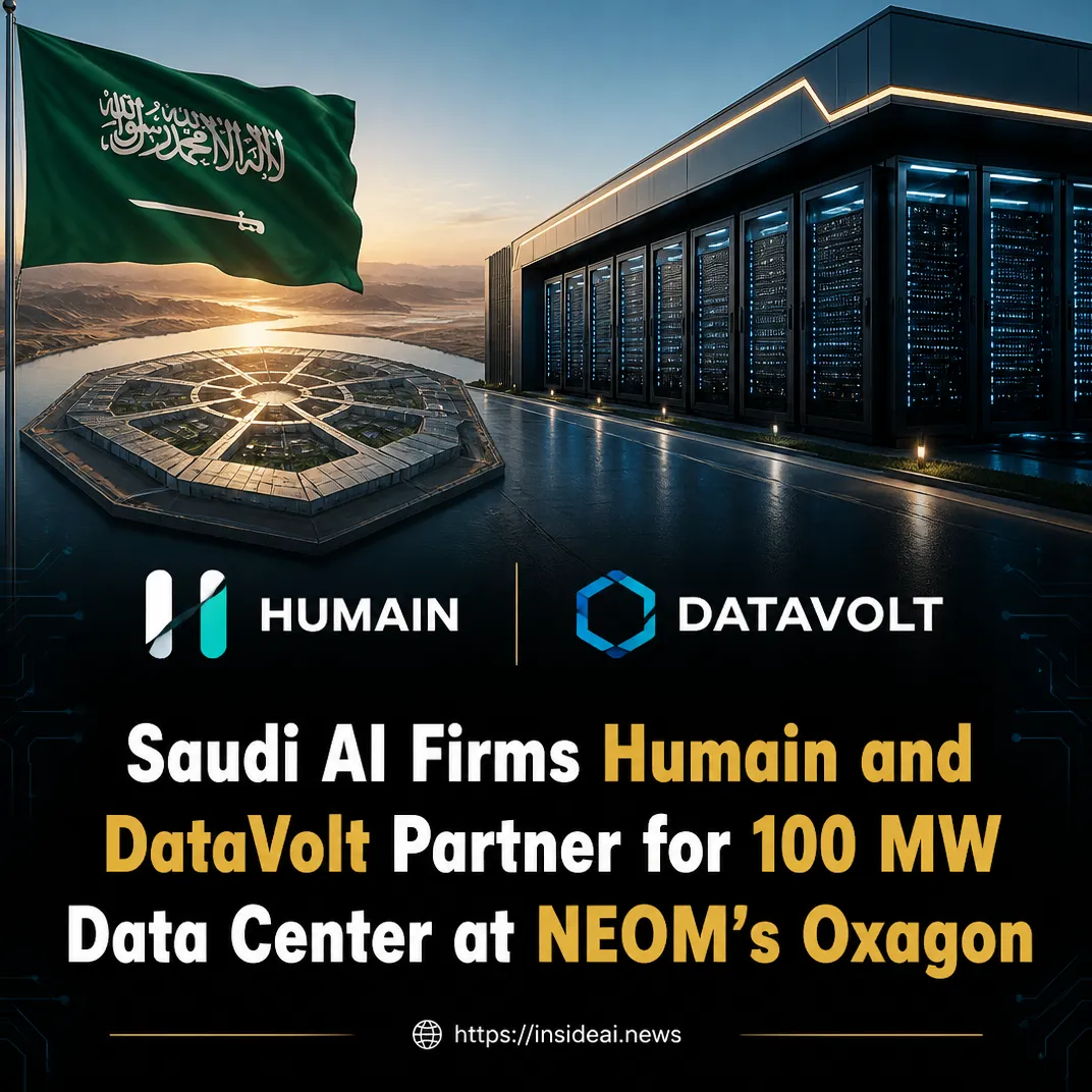 Saudi AI Firms Humain and DataVolt Partner for 100 MW Data Center at NEOM’s Oxagon