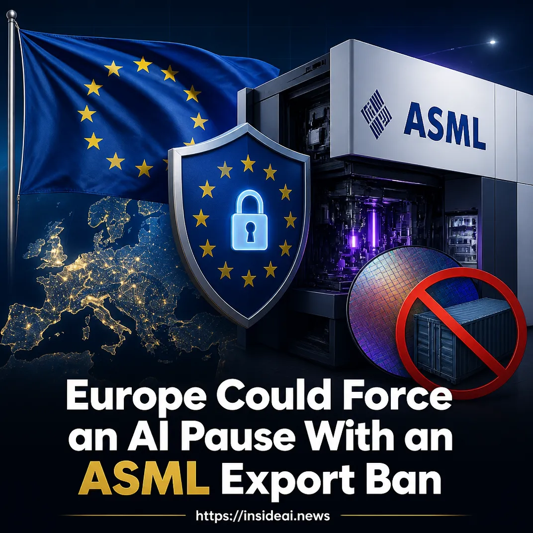 Europe Could Force an AI Pause With an ASML Export Ban