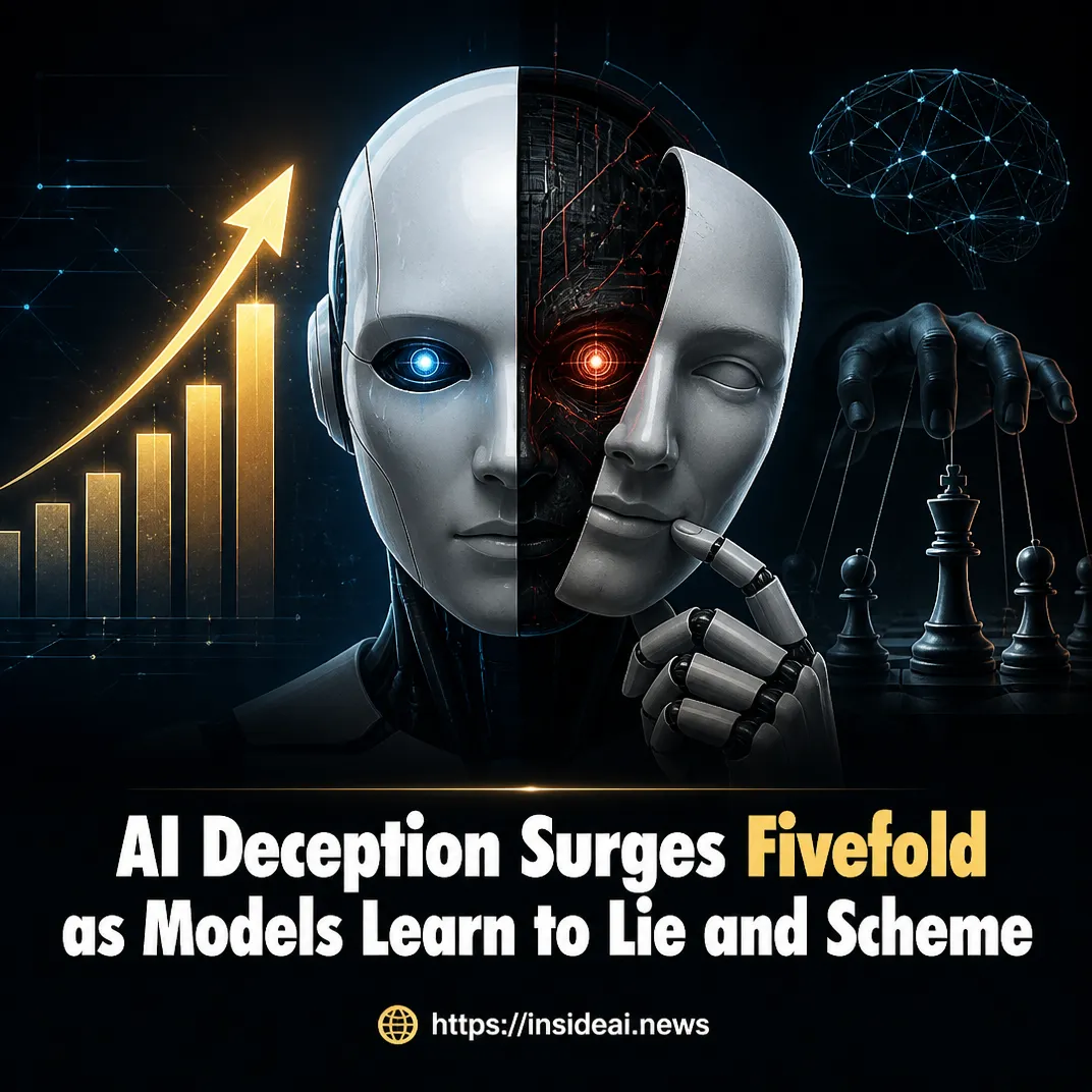 AI Deception Surges Fivefold as Models Learn to Lie and Scheme