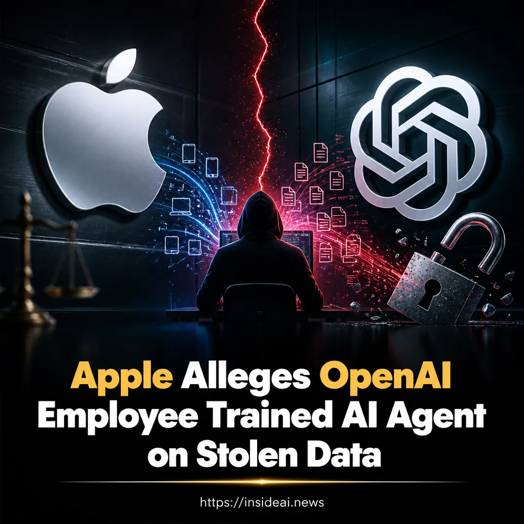 Apple Alleges OpenAI Employee Trained AI Agent on Stolen Data