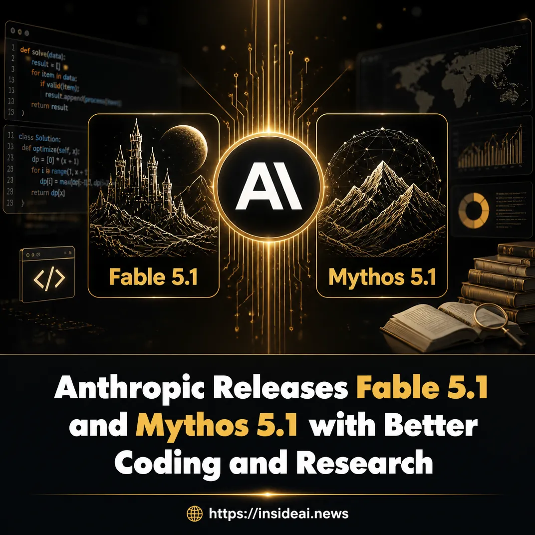 Anthropic Releases Fable 5.1 and Mythos 5.1 with Better Coding and Research