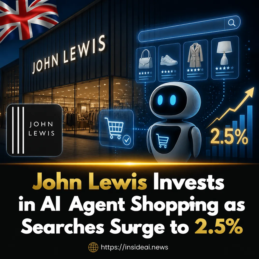 John Lewis Invests in AI Agent Shopping as Searches Surge to 2.5%