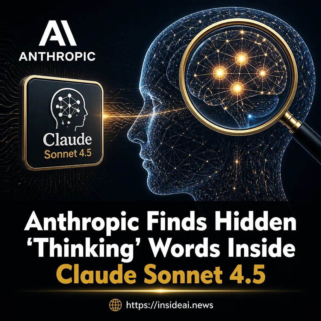 Anthropic Finds Hidden ‘Thinking’ Words Inside Claude Sonnet 4.5