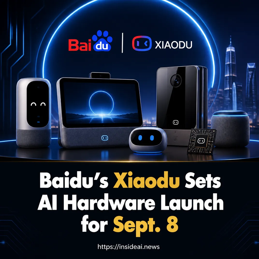 Baidu’s Xiaodu Sets AI Hardware Launch for Sept. 8