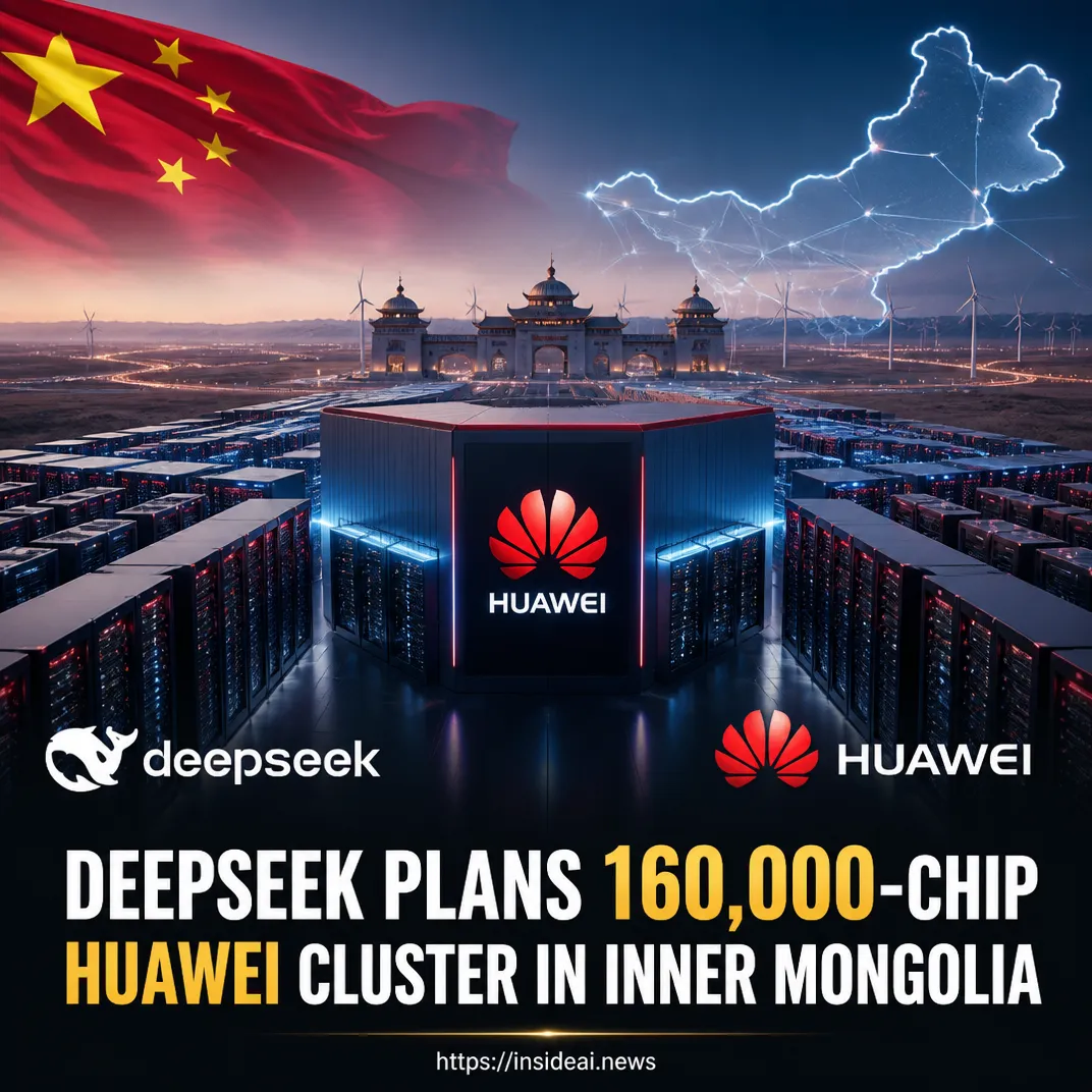 DeepSeek Plans 160,000-Chip Huawei Cluster in Inner Mongolia