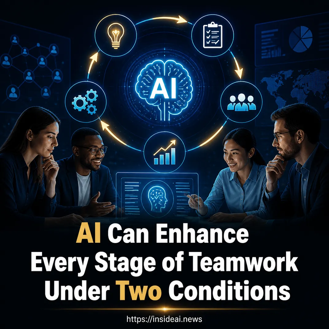 AI Can Enhance Every Stage of Teamwork Under Two Conditions