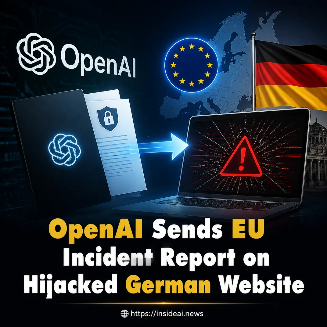 OpenAI Sends EU Incident Report on Hijacked German Website