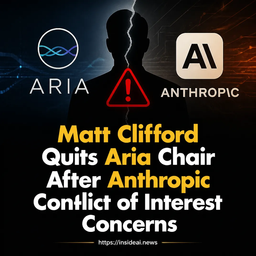 Matt Clifford Quits Aria Chair After Anthropic Conflict of Interest Concerns