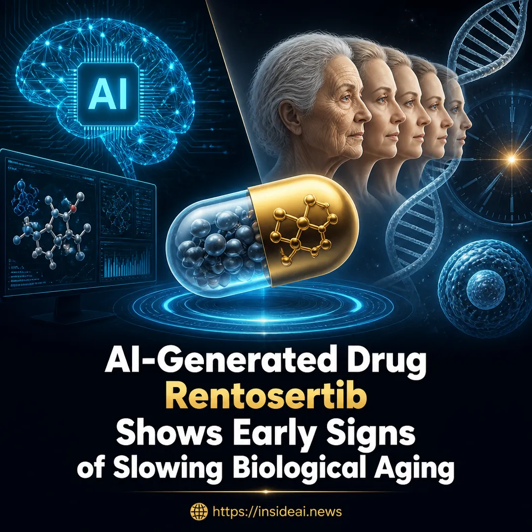 AI-Generated Drug Rentosertib Shows Early Signs of Slowing Biological Aging