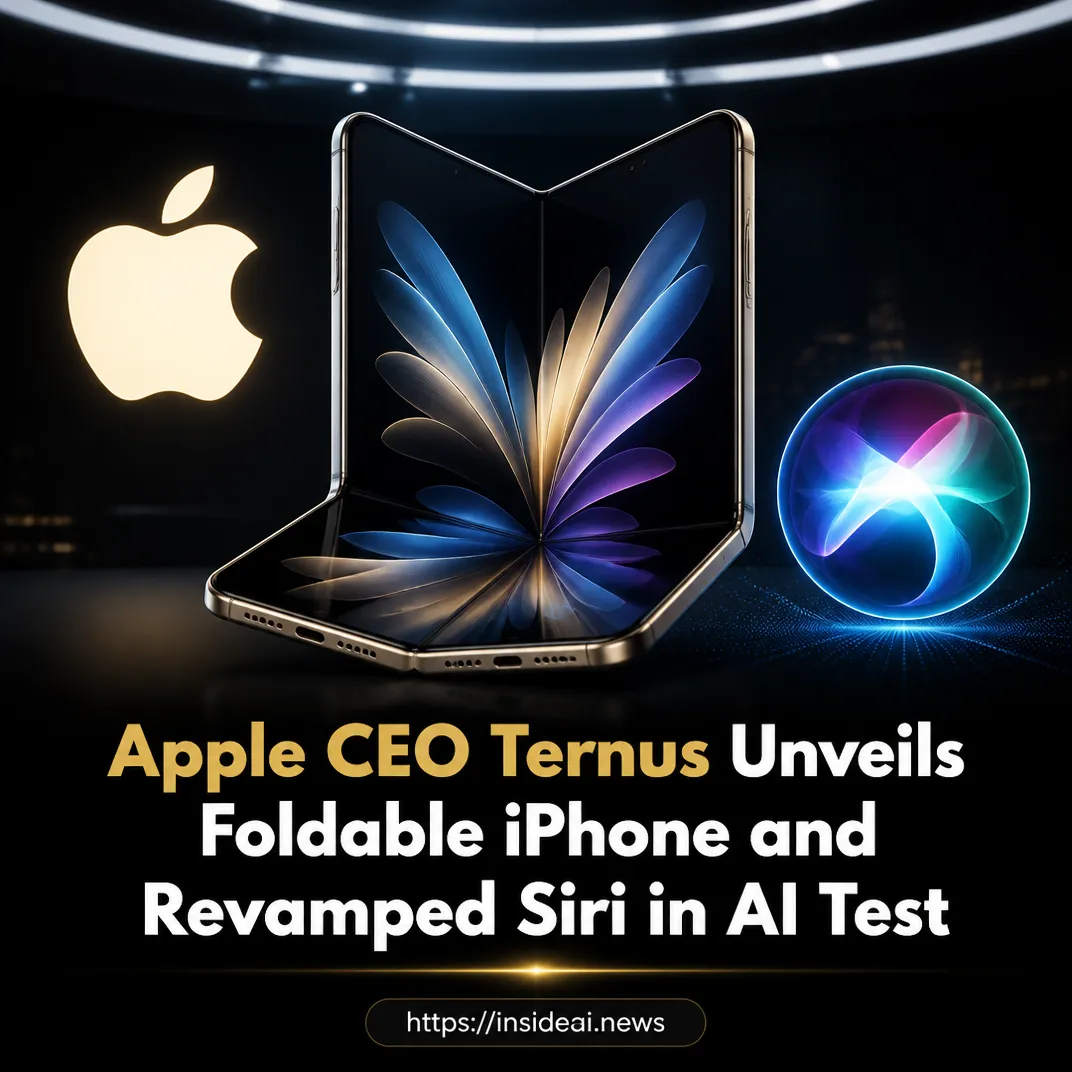 Apple CEO Ternus Unveils Foldable iPhone and Revamped Siri in AI Test