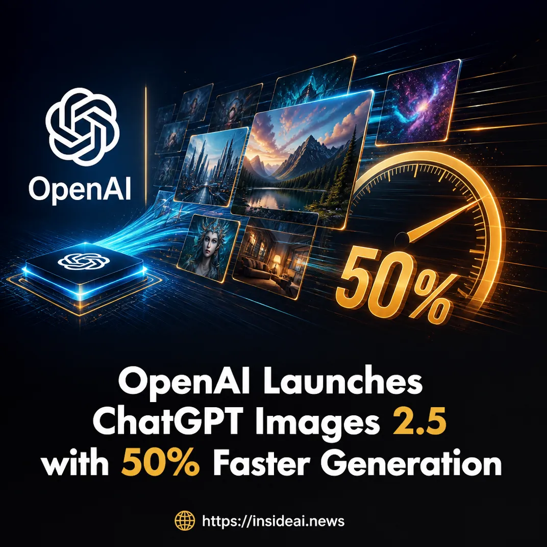 OpenAI Launches ChatGPT Images 2.5 with 50% Faster Generation