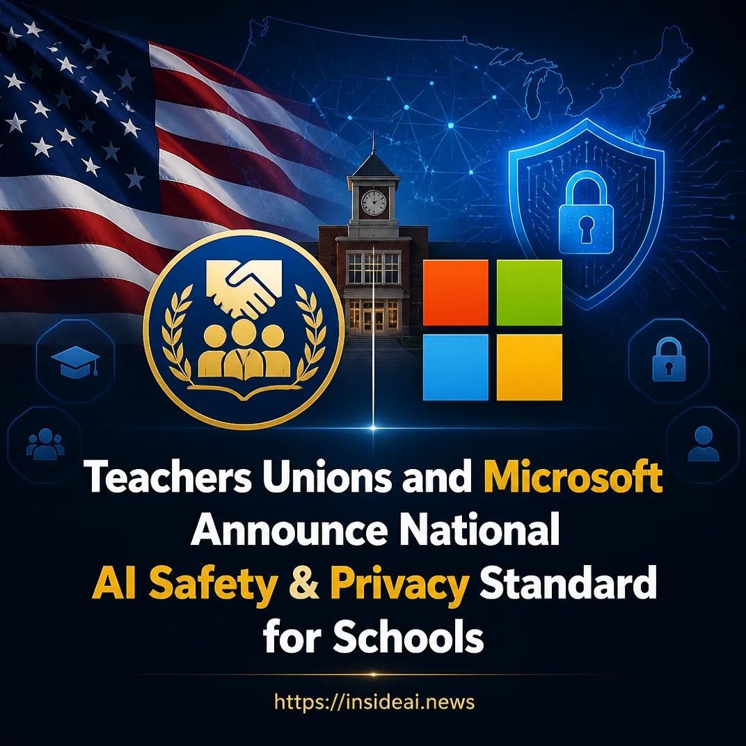 Teachers Unions and Microsoft Announce National AI Safety & Privacy Standard for Schools