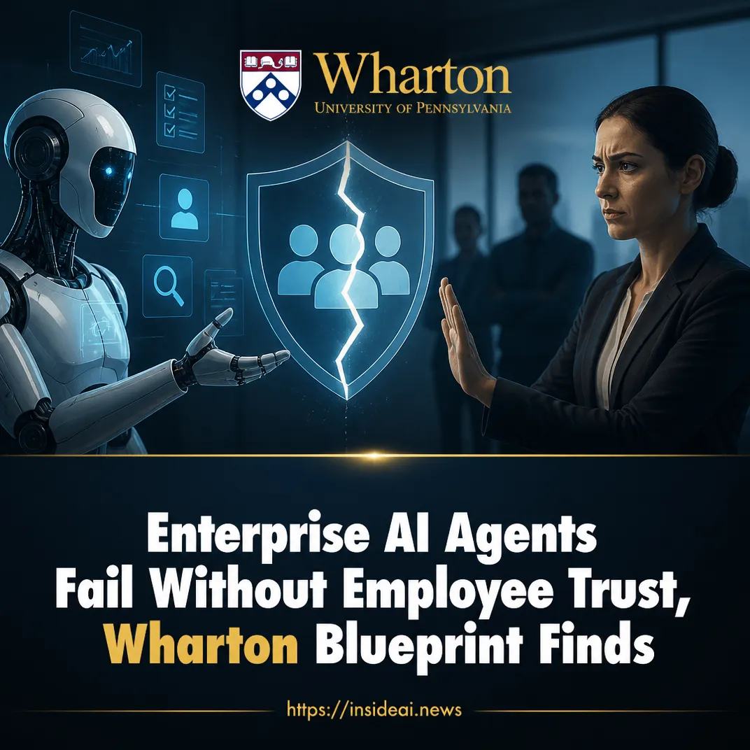 Enterprise AI Agents Fail Without Employee Trust, Wharton Blueprint Finds