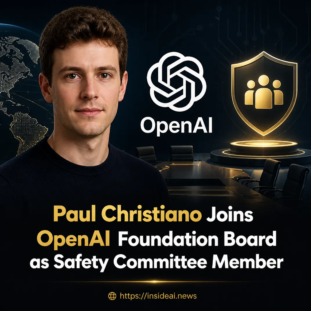 Paul Christiano Joins OpenAI Foundation Board as Safety Committee Member