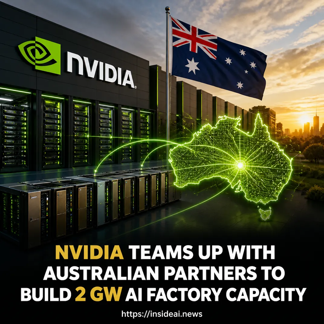 Nvidia Teams Up With Australian Partners to Build 2 GW AI Factory Capacity