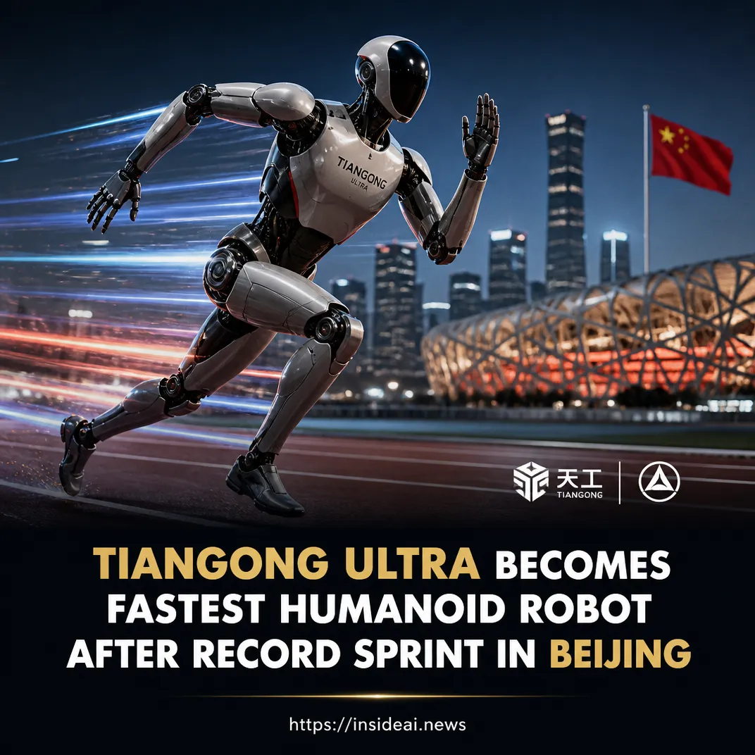Tiangong Ultra Becomes Fastest Humanoid Robot After Record Sprint in Beijing