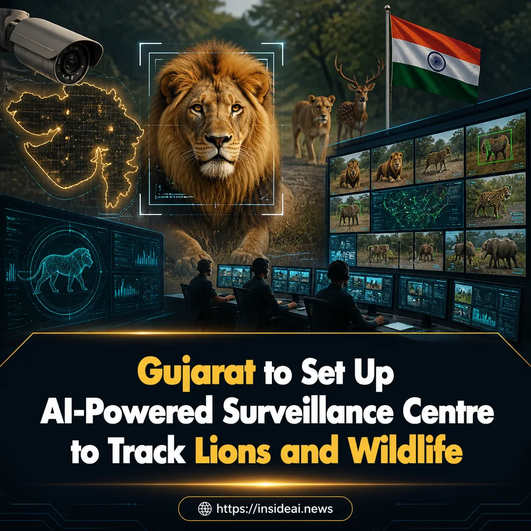 Gujarat to Set Up AI-Powered Surveillance Centre to Track Lions and Wildlife