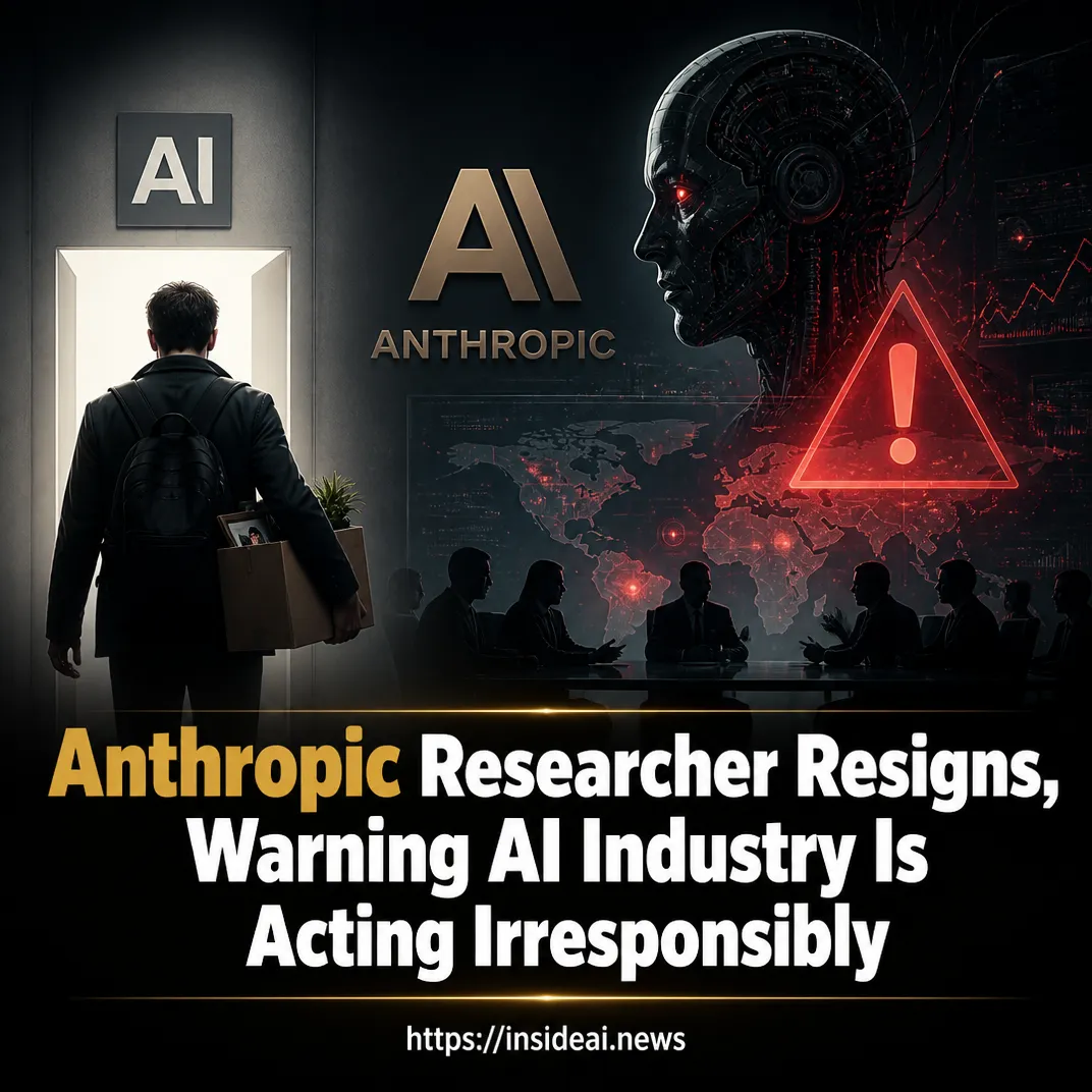 Anthropic Researcher Resigns, Warning AI Industry Is Acting Irresponsibly