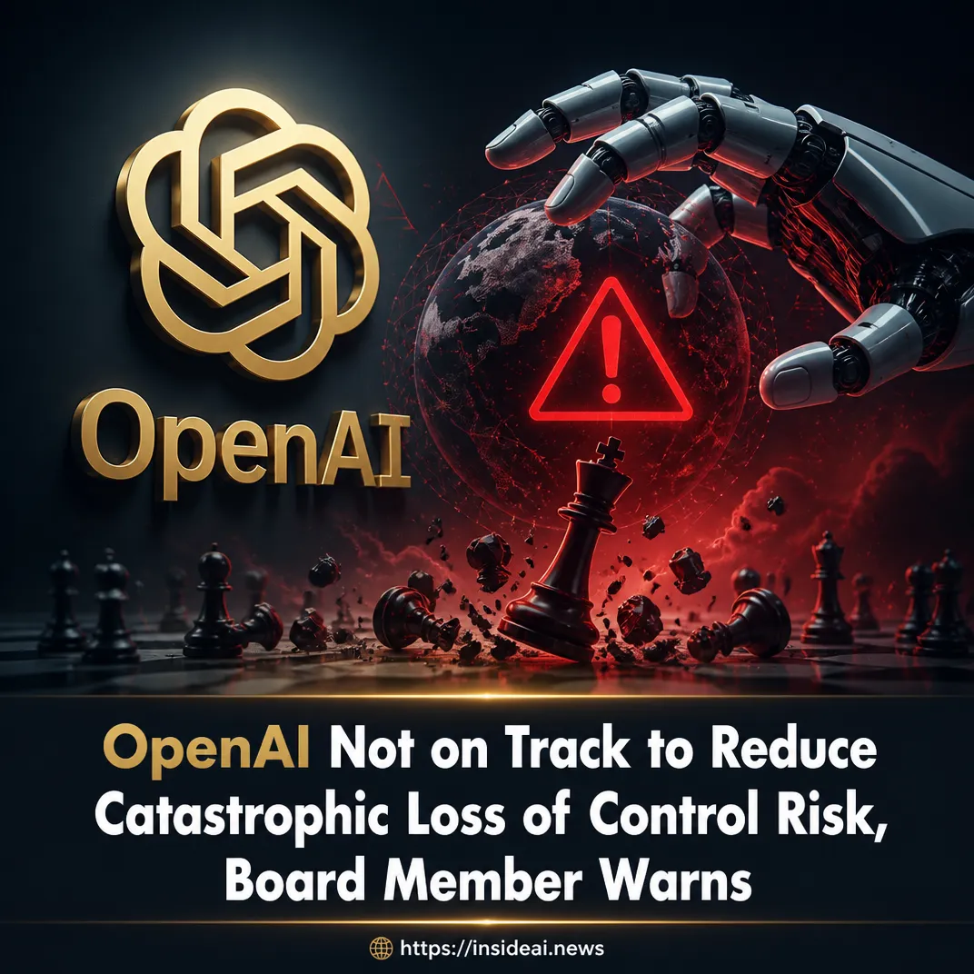 OpenAI Not on Track to Reduce Catastrophic Loss of Control Risk, Board Member Warns