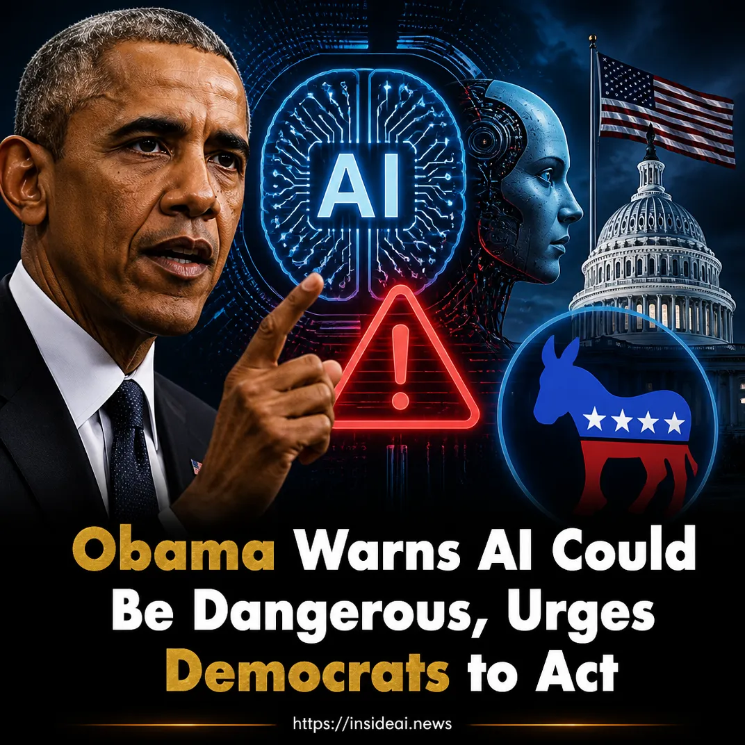 Obama Warns AI Could Be Dangerous, Urges Democrats to Act