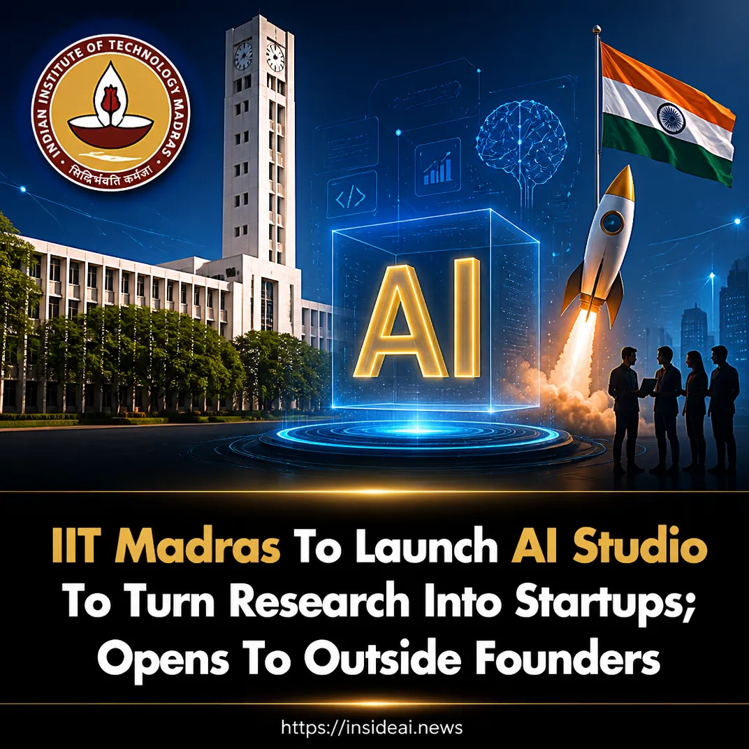 IIT Madras to launch AI Studio to turn research into startups; opens to outside founders