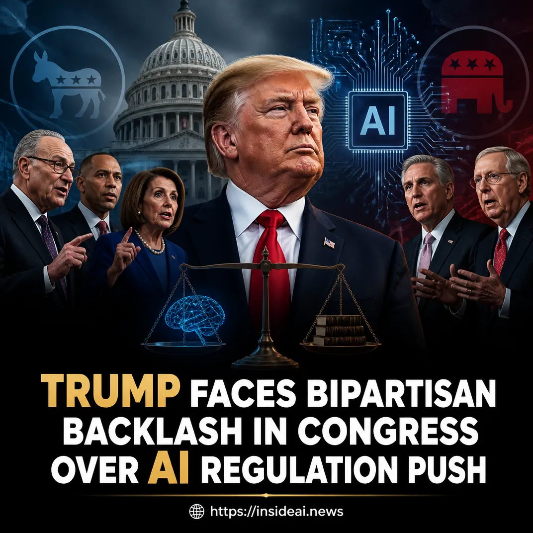 Trump Faces Bipartisan Backlash in Congress Over AI Regulation Push