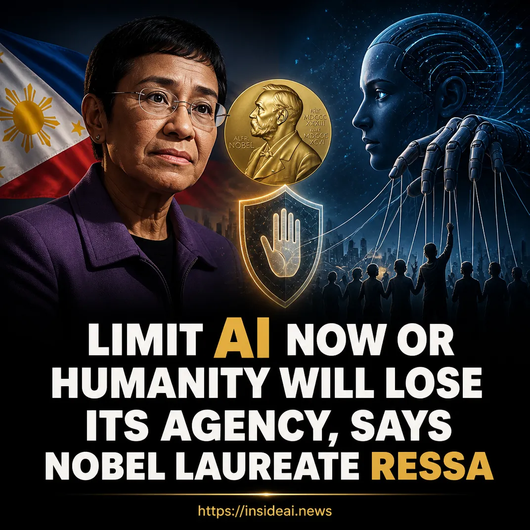 Limit AI Now or Humanity Will Lose Its Agency, Says Nobel Laureate Ressa