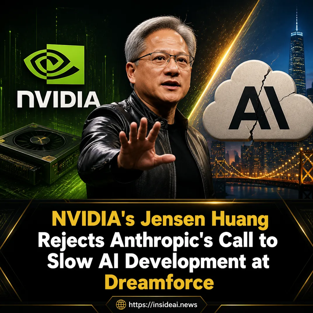NVIDIA’s Jensen Huang Rejects Anthropic’s Call to Slow AI Development at Dreamforce