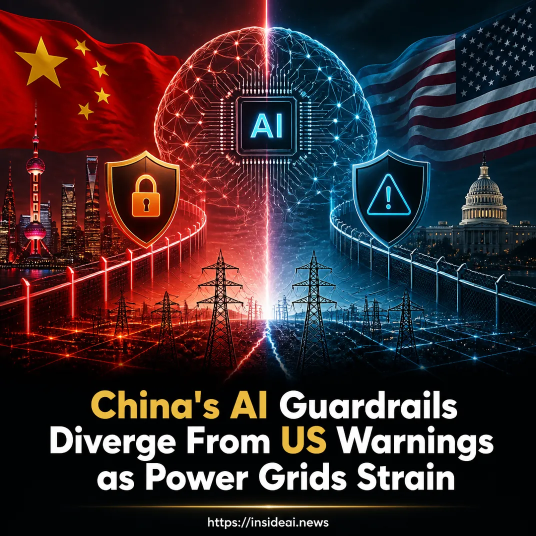 China’s AI Guardrails Diverge From US Warnings as Power Grids Strain