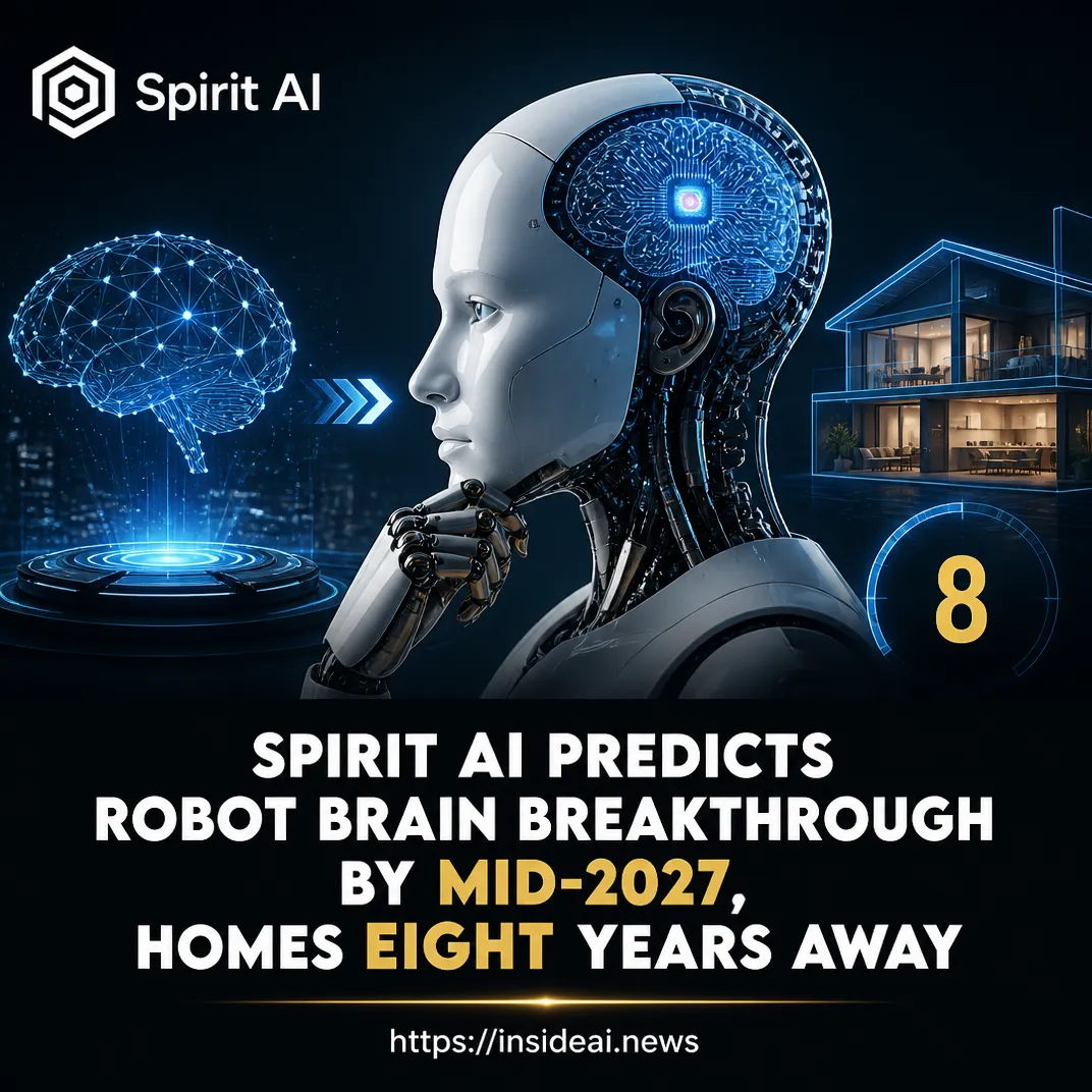 Spirit AI Predicts Robot Brain Breakthrough by Mid-2027, Homes Eight Years Away
