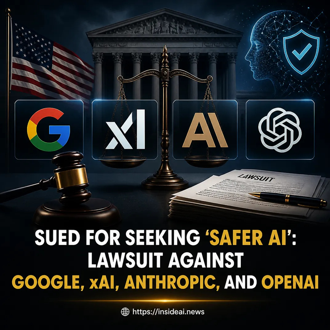 Sued for seeking ‘safer AI’: Lawsuit against Google, xAI, Anthropic, and OpenAI