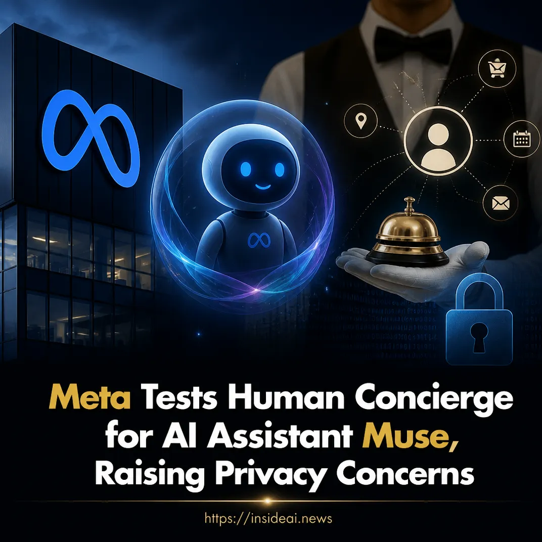 Meta Tests Human Concierge for AI Assistant Muse, Raising Privacy Concerns