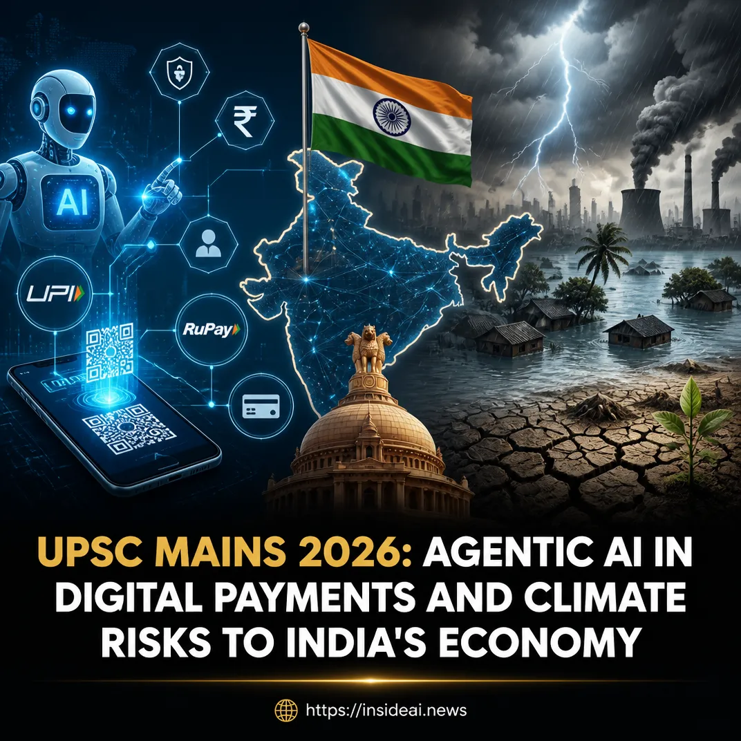 UPSC Mains 2026: Agentic AI in Digital Payments and Climate Risks to India’s Economy