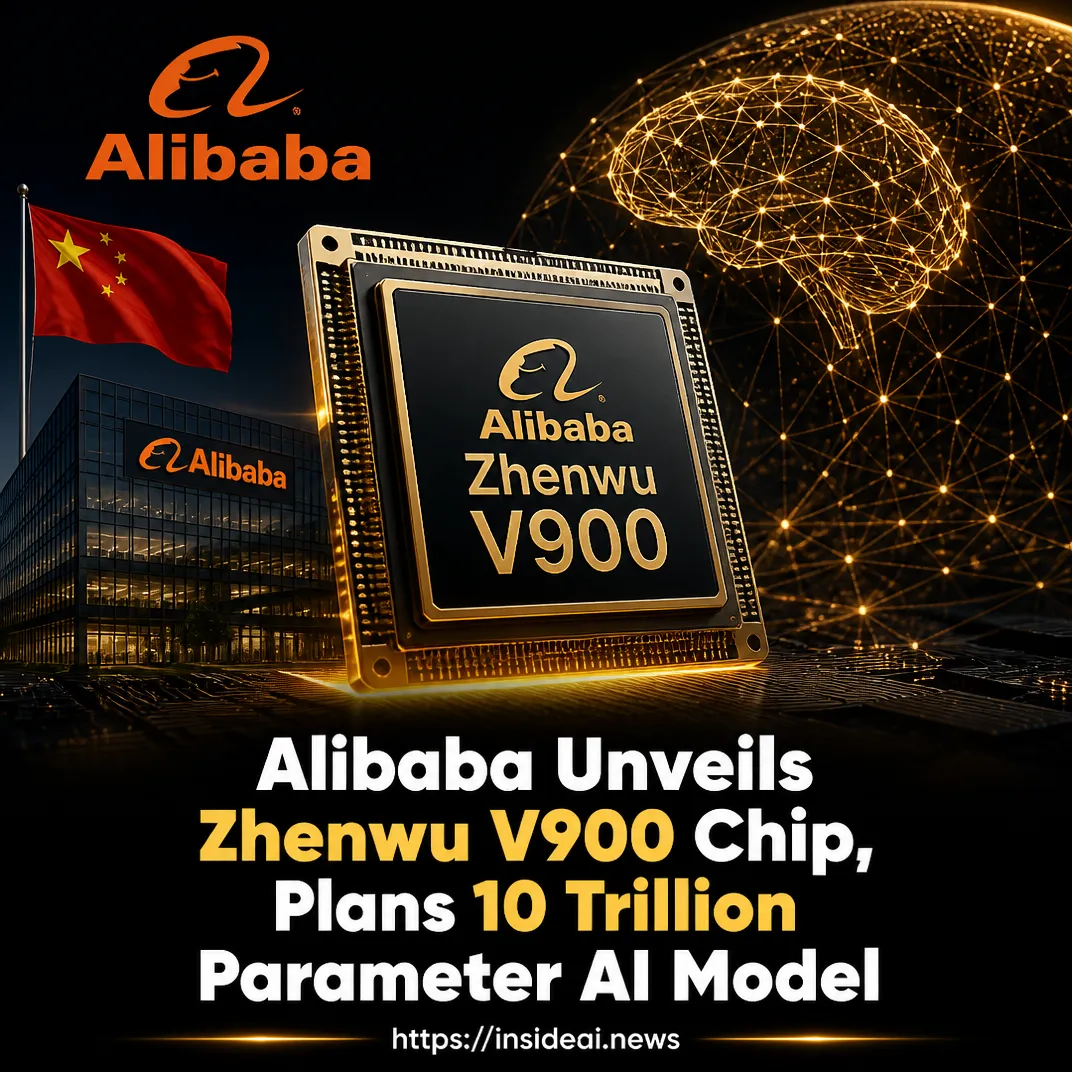 Alibaba Unveils Zhenwu V900 Chip, Plans 10 Trillion Parameter AI Model