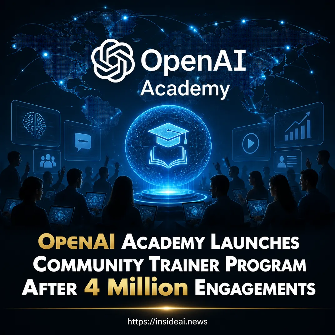 OpenAI Academy Launches Community Trainer Program After 4 Million Engagements