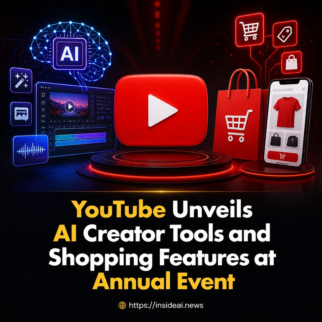 YouTube Unveils AI Creator Tools and Shopping Features at Annual Event