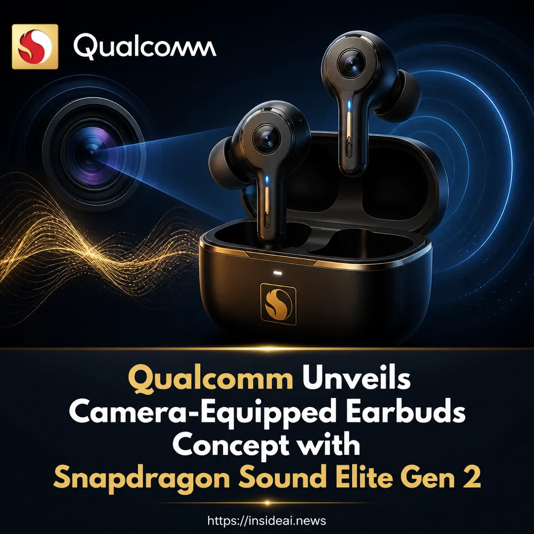 Qualcomm Unveils Camera-Equipped Earbuds Concept with Snapdragon Sound Elite Gen 2