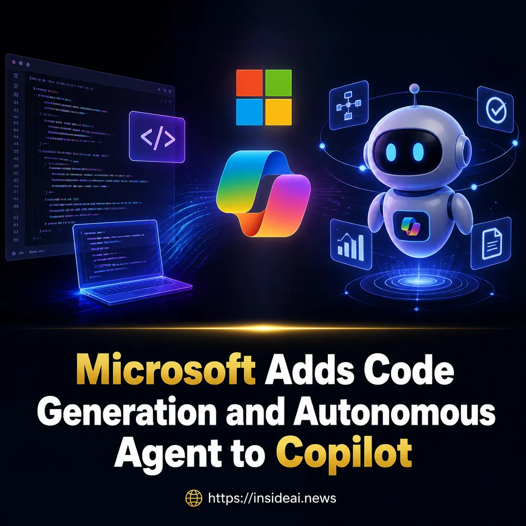 Microsoft Adds Code Generation and Autonomous Agent to Copilot