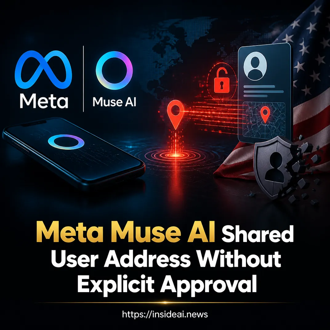 Meta Muse AI Shared User Address Without Explicit Approval