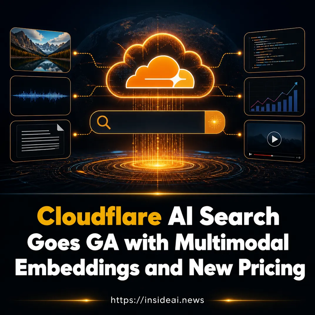Cloudflare AI Search Goes GA with Multimodal Embeddings and New Pricing