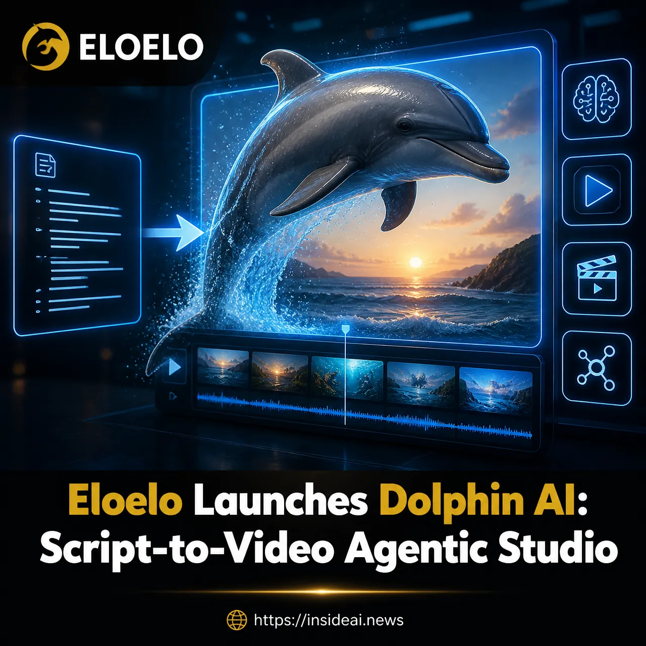 Eloelo Launches Dolphin AI: Script-to-Video Agentic Studio
