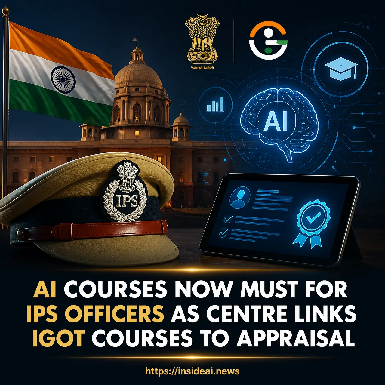 AI courses now must for IPS officers as Centre links iGOT courses to appraisal